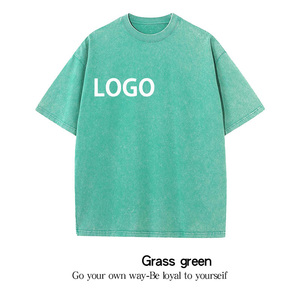 T-shirt Homme 100% Coton Pesado Oversize avec Logo Personnalisé – Vêtements Masculins Tendance - Product Image 1