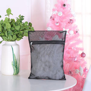 Vente en gros Sac à linge en maille noire Sac de lavage pour lingerie à usage domestique avec <span class=keywords><strong>soutien</strong></span>-<span class=keywords><strong>gorge</strong></span> en machine chemisier pour paniers et bacs - Product Image 5