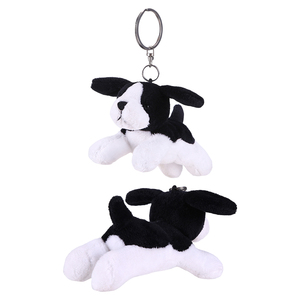 Beyaz sevimli peluş <span class=keywords><strong>mini</strong></span> oyuncak köpek anahtarlık moda küçük boy dolması yumuşak köpek peluş oyuncak - Product Image 3