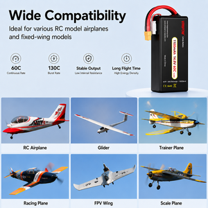Batterie de drone du fabricant 1100mAh 14.8V 60C à décharge rapide, longue autonomie, cellule de drone pour la photographie aérienne de course - Product Image 4