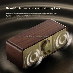 <span class=keywords><strong>Radio</strong></span> FM de Madera con Sonido Nostálgico, Estéreo de Alta Fidelidad, Receptor Inalámbrico de 3000 mAh, Radios Retro con Bluetooth y Tarjeta TF - Product Image 3