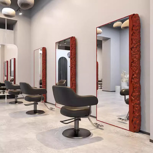 Espejo de Barbería Moderno de Gran Formato, Espejo de Pared para Estilismo, Muebles para Salón de Belleza - Product Image 6