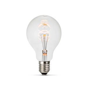 หลอดไฟ LED ตกแต่งทรงกลม 6W E27 80 มม. แก้วใส แบบไส้หลอด - Product Image 2