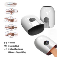 Appareil de massage des mains Healthpal Mini, rechargeable, à vibrations électriques, avec airbag pour les doigts, Shitasu, avec contrôle de la chaleur et de la compression, contrôle du temps
