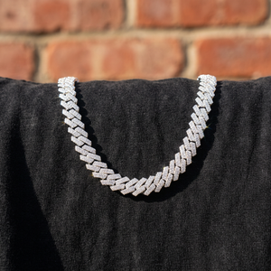 Collier chaîne cubaine Iced Hip Hop en or 18 carats plaqué, avec diamants de laboratoire certifiés IGI VVS, testés au détecteur de diamants, pour hommes et femmes - Product Image 4