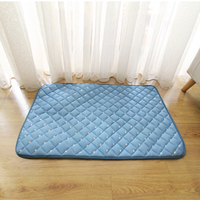 Fabricant auto-refroidissant en soie glacée antidérapant chat chien tapis de lit frais pour intérieur extérieur