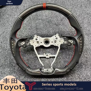 Toyo TA Y Series <span class=keywords><strong>พวงมาลัย</strong></span>สปอร์ตรูปตัว D หนังคาร์บอนไฟเบอร์ใช้ได้กับ Corolla Camry Levin RAV4 Avalon - Product Image 2