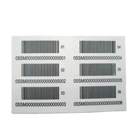 Autocollants en plastique adhésifs amovibles anti-contrefaçon, impression offset, étiquettes OEM avec code QR et numéro de série, numérotation séquentielle