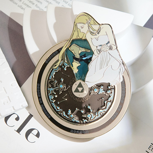 LGC Custom Spinner Design <strong>Anime</strong> Character Enamel Pin Rotatable Stained Glass Magical <strong>Rune</strong> Metal Badge Collectible Gift - Product Image 5