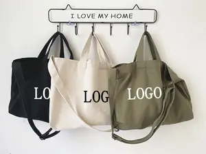 Sacolas de compras personalizadas para mulheres, sacolas de mão em branco com logotipo preto e reutilizáveis, desenho de boa qualidade por atacado