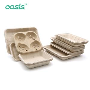 Tùy chỉnh dùng một lần mía bột giấy Khay cho trái cây tươi thịt compostable phân hủy sinh học bã mía khay không thấm nước không có thêm pfas - Product Image 6