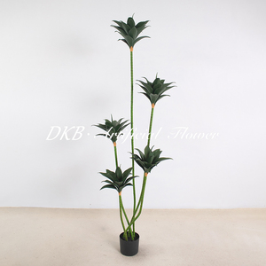 Wholesale Crown Orchid Agave Landscaping Floor-standing Bonsai Plant Artificial <b>Trees</b> for Home Hotel Shopping Mall Decor - Product Image 3