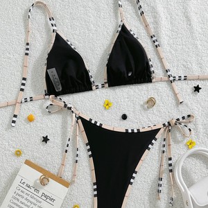 Traje de baño transfronterizo, bikini triangular de dos piezas, estilo europeo y americano sexy, comercio exterior - Product Image 2