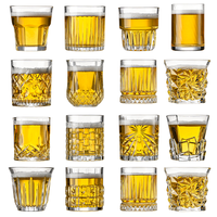 Verre à whisky épais en cristal, style ancien, vente en gros, écologique et réutilisable pour le vin et la bière