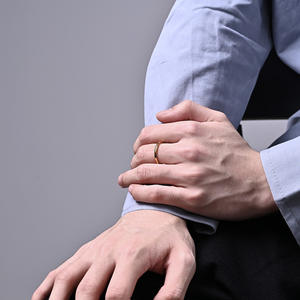 Simple <b>Plain</b> Band 2mm Titanium Steel <b>Ring</b> Gold Black Rose Gold Purple Unisex Couple Jewelry Gift - Product Image 4