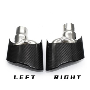 SYPES in fibra di carbonio sistema di scarico silenziatore punta tubo di scarico punta per Audi A3 A4 A5 A6 A7 aggiornamento RS3 RS4 RS5 RS6 RS7 <span class=keywords><strong>AK</strong></span> - Product Image 3