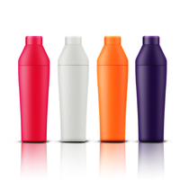 Accessoires à cocktails en acier inoxydable, shaker miniature de voyage, shaker isolé - Compact pour la salle de sport, le bureau, l'extérieur