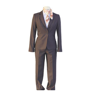 Free Designs OEM Service Custom Ladies Formal Dress Women Bank Dress Suit Work Uniforms - Product Image 6