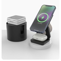 Chargeur sans fil pliable tout-en-un G10 pour téléphone, écouteurs et montre avec charge magnétique rapide 15W