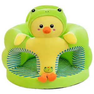 J244 Venda Direta Confortável Bebê Aprendizagem Cadeira com Cartoon Doll Baby Sofa Multi Função Cadeira cadeira de alimentação do bebê