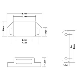 Winis Magnetic Cabinet Drawer <b>Slide</b> ABS Plastic With Iron Sheet Strong Attraction For Furniture Wardrobes - Product Image 3