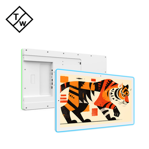 RK3576 21,5 pulgadas Android Tablet Montaje en pared POE Power LED Light Bar Pantalla táctil Sistema <span class=keywords><strong>de</strong></span> reserva para conferencias 4GB Industrial - Product Image 4