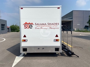 Remorque de toilettes portable de luxe à 2 portes et 2 cabines, en panneaux sandwich écologiques, pour usage en appartement - Product Image 4