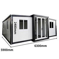 Cabine Conteneur Préfabriquée Extensible Moderne, Étanche, Isolation Thermique, Aménagement Personnalisé, 2-3 Appartements, Bureaux