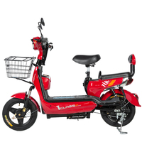 Harga Grosir Murah Sepeda Listrik 48v 350w untuk Dewasa, Sepeda Listrik 2 Kursi, Sepeda Listrik Roda Dua, Skuter Listrik Kota