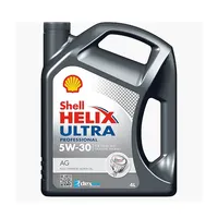 Shell Helix Ultra profesyonel AG 5W-30 tam sentetik motosiklet motoru yağ dizel ve benzinli motorlar 4 litre şişe