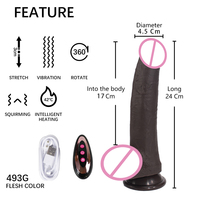 Jouet sexuel électrique télécommandé personnalisable, grand gode vibrant pour adultes, jouet sexuel féminin, vibromasseur, jouet pour femme