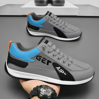 Chaussures de sport rétro à semelle épaisse pour hommes, confortables, amortissantes, antidérapantes, respirantes, pour la marche quotidienne en extérieur