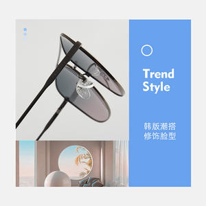 Gafas de sol polarizadas redondas de estilo coreano, montura metálica de borde completo, protección UV400, unisex, verano 2022, diseño moderno - Product Image 1