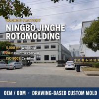 Caixa Térmica Cinza Escuro para Sorvete com Molde Rotomoldado Personalizado OEM ODM, Molde Rotacional para Transporte de Alimentos, Direto da Fábrica