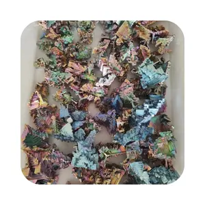 Wholesale bulk Mineral Bismuth healing gemstone Metal Element specimen cluster colorful gift for home fengshui Decorations