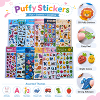 Autocollant en PVC souple à bulles imperméable avec logo personnalisé, autocollant décoratif pour scrapbooking, autocollant gonflé pour enfants, artisanat DIY, cadeaux promotionnels