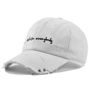 Mode hommes personnalisé femmes rétro Vintage blanc papa chapeau non structuré lavé en détresse sport Gorras casquette de Baseball avec anneau - Product Image 4