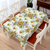 Nappe de table extérieure en plastique imprimée motif floral Qucover avec trou pour parasol, fermeture éclair, résistante aux taches, 140 cm, pour tables de jardin, barbecues, famille