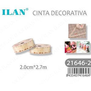 Nastro Decorativo Ilan 2.0cm x 2.7m per Artigianato e Confezioni Regalo - Product Image 3