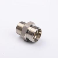 Harga Pabrik 1CT Konektor Pipa Lurus Ulir Pria Standar Inggris SS304 Berlapis Seng Adaptor Hidrolik Tekanan Tinggi