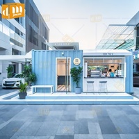 Maisons conteneurs préfabriquées compactes avec isolation élevée, magasins conteneurs, fournisseur de solutions modulaires modernes