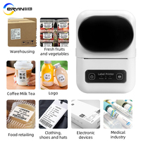 Imprimante thermique portable sans fil pour étiquettes de 58 mm Mini Pos, imprimante d'étiquettes de codes-barres de 2 pouces, imprimante d'étiquettes thermique portable Bluetooth
