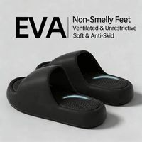 Claquettes Cloud en EVA, sandales souples légères à semelle épaisse antidérapante, logo personnalisé, unisexe, chaussures d'intérieur et d'extérieur, vente en gros