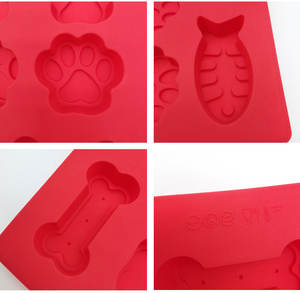 Molde de silicona de grado alimenticio para galletas, molde para galletas con forma de huesos de perro, tamaño pequeño - Product Image 5