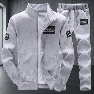 Ensemble de survêtements d'hiver unisexe en tissu peigné écologique, respirant et lavable, pour le sport et les loisirs, vente en gros - Product Image 2