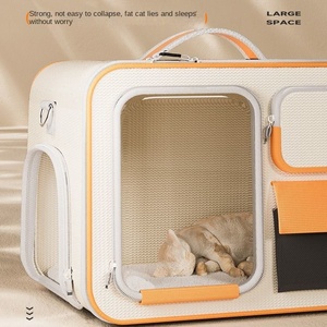 Fashion tinta unita eco-friendly poliestere piccoli animali gatto cane Pet Trolley zaino capsula di spazio di grande capacità 10kg Max - Product Image 3