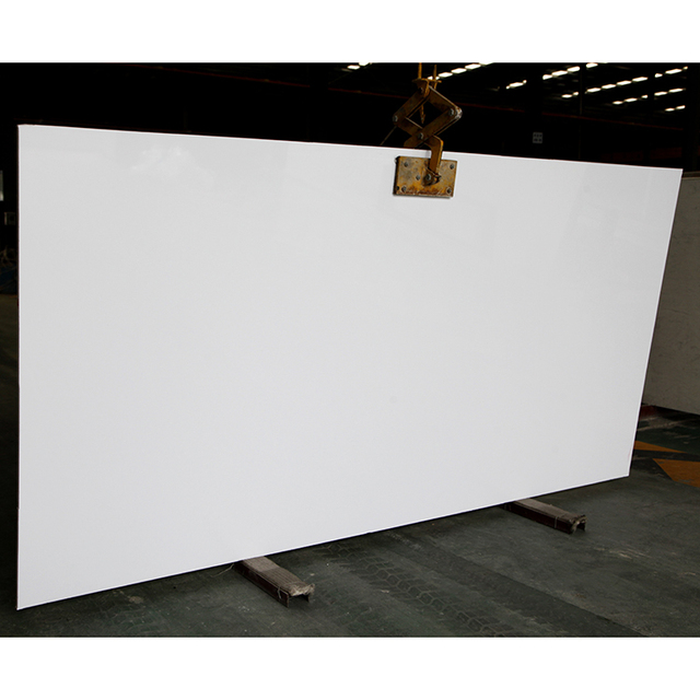 3200*1600mm High Polished Marble Faux Snow White Pvc Sheet Terrazzo Flooring Stone