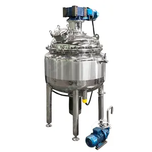 stainless steel 250L homogneizer vacuum emulsifier cream food cosmetic emulsifying skin cream mixer tank