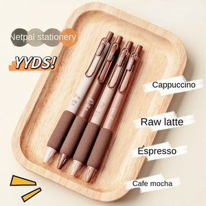 Mới Sáng Tạo Sakura Loạt Nhựa Gel Bút Mềm Grip Khối 0.5Mm Bóng Tùy Chỉnh Trường Văn Phòng Phẩm Thiết Lập 4 cái/hộp Sinh Viên - Product Image 3