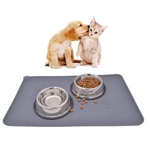 Solid <b>Silicone</b> Pet Feeding <b>Mat</b> Non-Slip Leak-Proof for Cats and Dogs - Product Image 3